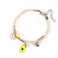 Fashion Zinc Alloy Bracelets, with Porcelain, plated & for woman & enamel 6mm,20-30mm Approx 14-20 cm 