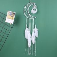 Fashion Dreamcatcher, Eisen, mit Feder, nachhaltiges, weiß, 79CM, verkauft von PC