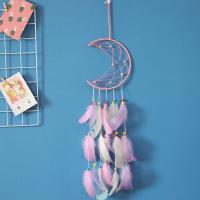 Fashion Dreamcatcher, Eisen, mit Feder, nachhaltiges, Rosa, verkauft von PC