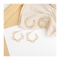 Brass Hoop Earring, UV plating, durable 3CM 