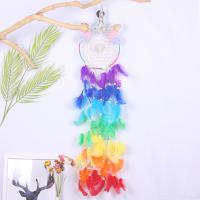 Fashion Dream Catcher, Feather, with Nylon Cord, durable & handmade, multi-colored 