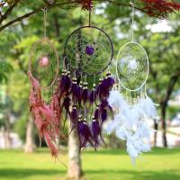 Mode Dreamcatcher, fer, avec plume, fait à la main, durable, plus de couleurs à choisir, Vendu par PC