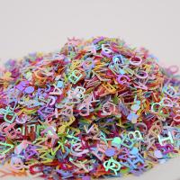 PVC Plastic Sequin, Alphabet Letter, cute & DIY 6mm, Approx 