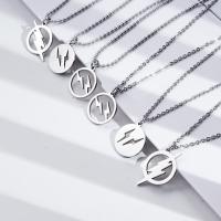 Titanium Steel Jewelry Necklace, Geometrical Pattern, plated, polished & Unisex & hollow 20,600mm 