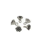 Zinc Alloy Jewelry Pendants, Lotus Seed, antique silver color plated, DIY, nickel, lead & cadmium free, 10*8mm Approx 2mm 