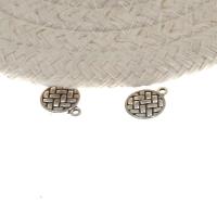 Zinc Alloy Jewelry Pendants, Round, antique silver color plated, DIY, nickel, lead & cadmium free, 14*11mm Approx 1mm 