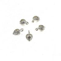 Zinc Alloy Jewelry Pendants, Flower, antique silver color plated, DIY, nickel, lead & cadmium free, 13*7mm Approx 2mm 