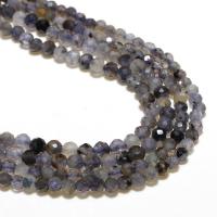 Iolite Beads, Round, natural, DIY & faceted 