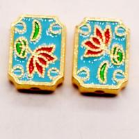 Cloisonne Beads, Zinc Alloy, DIY & enamel 