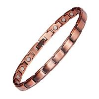 Cuivre bracelet, avec Aimant, fade et jamais plaqué de haute qualité, magnétique & pour femme Environ 8.46 pouce, Vendu par brin