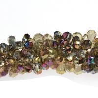 Perles de cristal larme, Placage, différentes couleurs et motifs pour le choix & DIY & facettes, plus de couleurs à choisir, 17*11mm Environ 1mm Vendu par brin