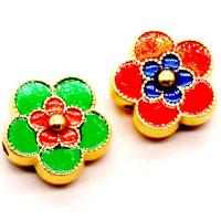 Cloisonne Beads, Zinc Alloy, DIY & enamel 