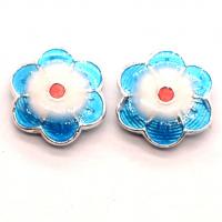 Cloisonne Beads, Zinc Alloy, DIY & enamel, blue 