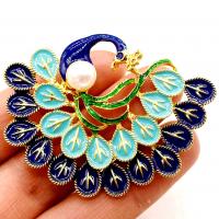 Hair Stick Findings, Cloisonne, DIY & enamel, blue 