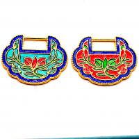 Cloisonne Pendants, Zinc Alloy, DIY & enamel 