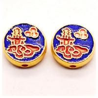 Cloisonne Beads, Zinc Alloy, DIY & enamel 