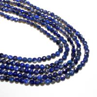 Natürlichen Lapislazuli Perlen, rund, DIY & facettierte, royalblau, 6mm, ca. 95PCs/Strang, verkauft von Strang