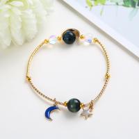 Bracelets Chatoyant, Oeil de chat, avec alliage de zinc, Motif géométrique, Placage, différentes couleurs et motifs pour le choix & pour femme, plus de couleurs à choisir, 200uff0c6mm, Vendu par brin