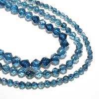 Natural Kyanite Beads, Rhombus, DIY & faceted, blue 