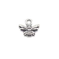 Zinc Alloy Jewelry Pendants, Bee, antique silver color plated, DIY 