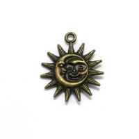 Zinc Alloy Jewelry Pendants, Sun, plated, DIY 