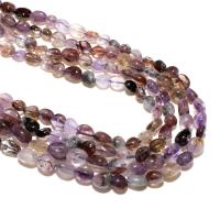 Phantom Quartz Beads, Purple Phantom Quartz, natural, DIY, mixed colors, 6*8mm, Approx 