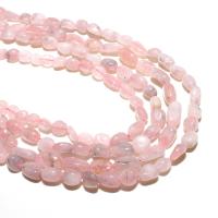 Natural Rose Quartz Beads, Ellipse, DIY, pink 