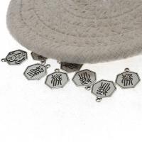 Zinc Alloy Jewelry Pendants, Rhombus, antique silver color plated, DIY, 15*12*2mm Approx 1mm, Approx 