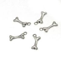 Zinc Alloy Jewelry Pendants, Dog Bone, antique silver color plated, DIY, 12*8*3mm Approx 1.5mm, Approx 