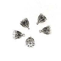 Zinc Alloy Jewelry Pendants, Lotus Seedpod, antique silver color plated, DIY, 15*11mm Approx 2mm, Approx 