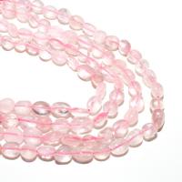 Natural Rose Quartz Beads, Ellipse, DIY, pink 