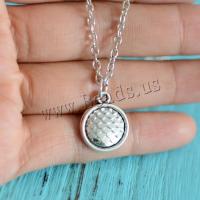 Resin Zinc Alloy Necklace, Round, plated 21cm(u542b)-50cm(u542b) 