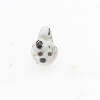 Animal Porcelain Beads, plated, DIY 10*22*21.5mm Approx 2.5mm 