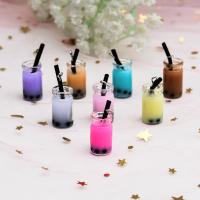 Glas Anhänger, Flasche, Epoxidharzklebstoff, unterschiedliche Farbe und Muster für die Wahl & DIY, keine, 20-30mm, 100PCs/Tasche, verkauft von Tasche