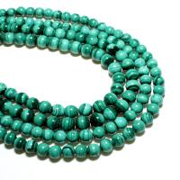 Natural Malachite Beads, Round, DIY, turquoise blue 