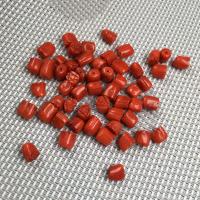 Synthetic Coral Beads, Column, DIY, red, 5x5- 