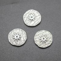 ステンレス鋼の宝石カボション, ステンレス, ラウンド形, メッキ, DIY, シルバー, 16*16*2mm, 300パソコン/バッグ, 売り手 バッグ