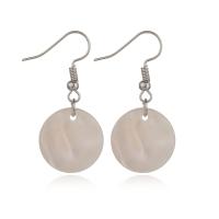 Shell Earring eau douce, coquille, Placage, pour femme, 17mm, Vendu par paire