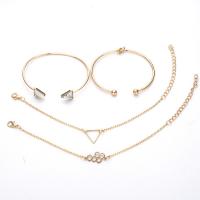 Zinc Alloy Bracelet Set, plated, for woman 