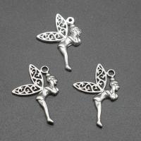 Pendentifs en acier inoxydable, Schtroumpfs, Placage, DIY, argent, 22*32*2mm Environ 1mm Vendu par sac