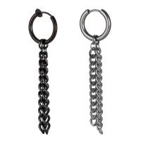 boucle d'oreille de clip en inox, acier inoxydable, Placage, bijoux de mode & pour homme, plus de couleurs à choisir Vendu par PC