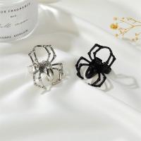 Zinc Alloy Finger Ring, Spider, painted, Adjustable & fashion jewelry & Unisex 40mm 