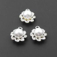 亜鉛合金花模様のペンダント, 亜鉛合金, 花形, メッキ, DIY, シルバー, 17*17*12mm, 穴:約 2mm, 50パソコン/バッグ, 売り手 バッグ