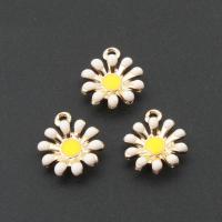 亜鉛合金花模様のペンダント, 亜鉛合金, 花形, メッキ, DIY, 金色, 13*13*4mm, 穴:約 2mm, 50パソコン/バッグ, 売り手 バッグ