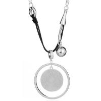 Chaîne en alliage de zinc de fer Collier Pull, avec 3.54 inch chaînes de rallonge, Placage, pour femme Environ 33.46 pouce, Vendu par brin