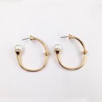 Pendientes de Perno de Aleación de Zinc, Joyería & para mujer, dorado, 45mm, Vendido por Par