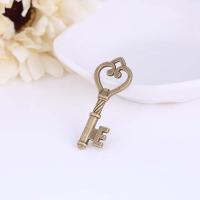 Zinc Alloy Key Pendants, DIY, antique gold color 