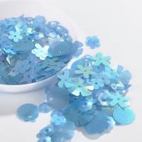 Plastic Sequin Beads, PET, DIY blue 