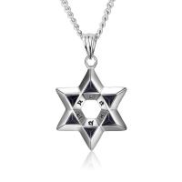 Stainless Steel Jewelry Charm, Hexagram, polished, hollow 