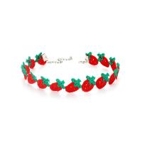 Ожерелье Мода Choker, Полиэстер, с цинковый сплав, с 2.75 inch наполнитель цепи, вышитый & различные модели для выбора & Женский, Много цветов для выбора, длина:Приблизительно 11.41 дюймовый, продается Strand